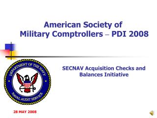 American Society of Military Comptrollers – PDI 2008