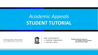 Academic Appeals STUDENT TUTORIAL
