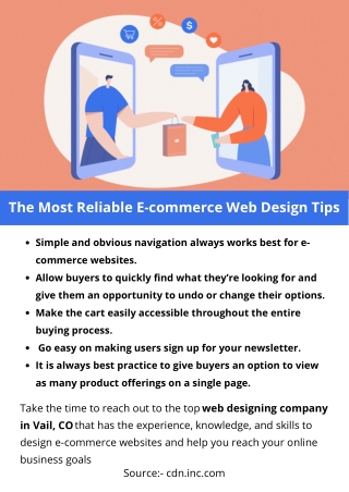 The Most Reliable E-commerce Web Design Tips
