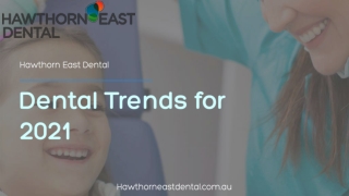 Dental Trends for 2021