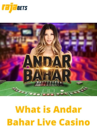 What is Andar Bahar Live Casino