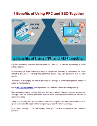 4 Benefits of Using PPC and SEO Together