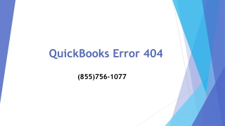 QuickBooks Error 404