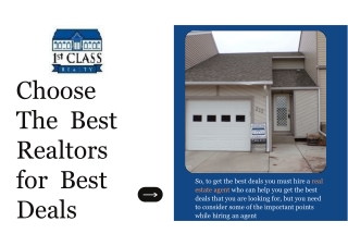 Choose The Best Realtors for Best Deals