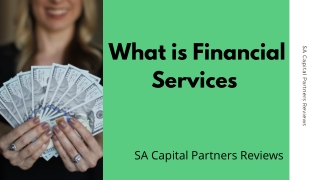 What is financial services?