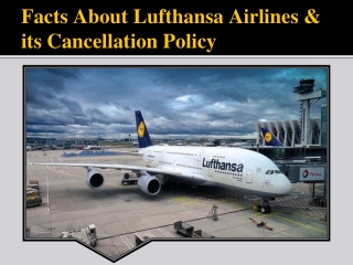 Facts About Lufthansa Airlines & its Cancellation Policy