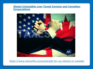 Global Intangible Low - Taxed Income and Canadian Corporations
