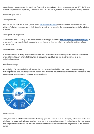 Top 5 Benefits of Implementing SAP ERP in Your Business