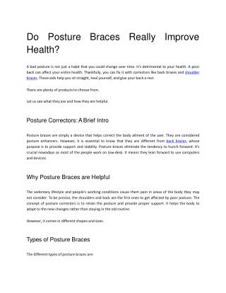 Do Posture Braces Really Improve Health_