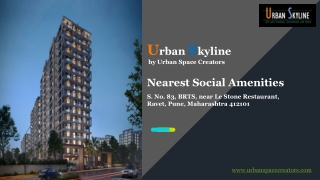 Urban Skyline-Nearest Social Amenities in Ravet, Pune