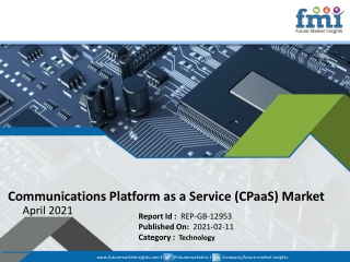 Communications Platform as a Service (CPaaS) Market