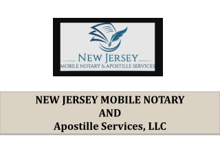 Find A Notary Public NJ
