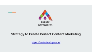 Strategy to Create Perfect Content Marketing