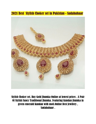 2021 Best  Stylish Choker set in Pakistan
