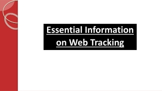 Essential Information on Web Tracking