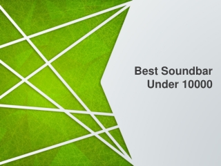 Best Soundbar Under 10000