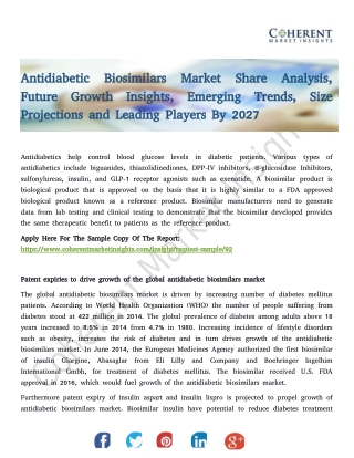 Antidiabetic Biosimilars Market