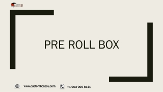 Pre roll packaging at Best Price in Texas, USA