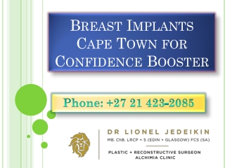 Breast Implants Cape Town for Confidence Booster