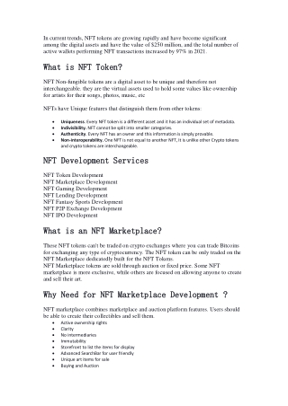 NFT Development Company