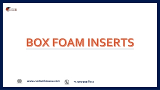 Get box foam inserts at best price in London, UK