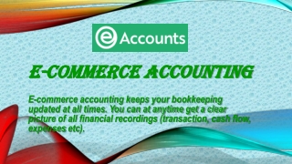 Ecommerce Businesses Accounting