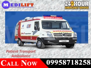 Use Medilift Road Ambulance Service in Patna and Purnia at Affordable Budget
