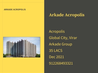 Arkade Acropolis By Virar Mumbai At Arkade Group