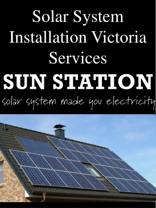 Solar System Installation Victoria Services