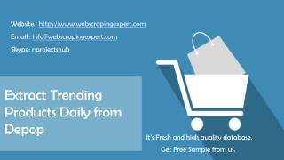 Extract Trending Products Daily from Depop