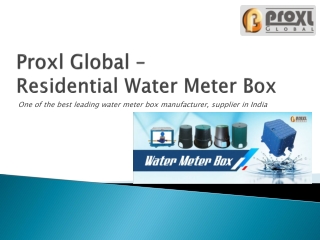 Residential Water Meter Box – Proxl Global