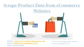 Scrape Product Data from eCommerce Websites