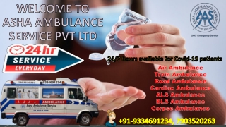 Get hassle-free advanced Train Ambulance Service for Covid patient’s |ASHA