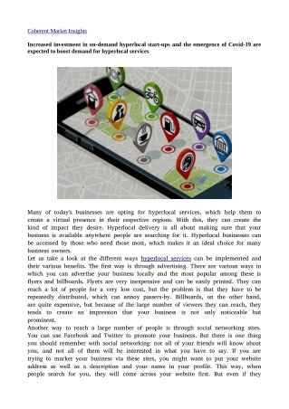 Hyperlocal services 22