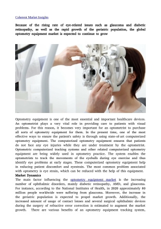 Optometry equipment 22