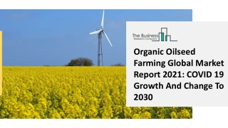 Organic Oilseed Farming Global Market Report 2021 COVID 19 Growth And Change To 2030