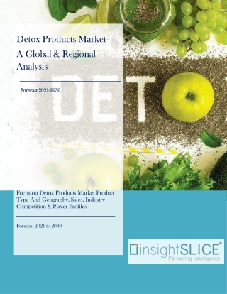 Detox Products Market Size, Share, Sales, Analysis, Forecast To 2030