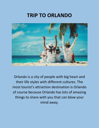 TRIP TO ORLANDO