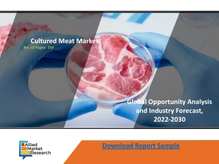 Cultured Meat Market Offering Trends, Share, Size, Growth Until the End of 2030