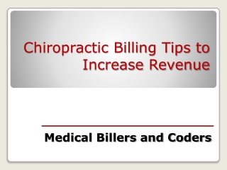 Chiropractic Billing Tips to Increase Revenue