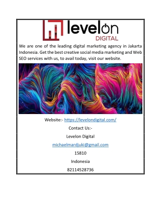 Social media agency indonesia | Levelondigital.com