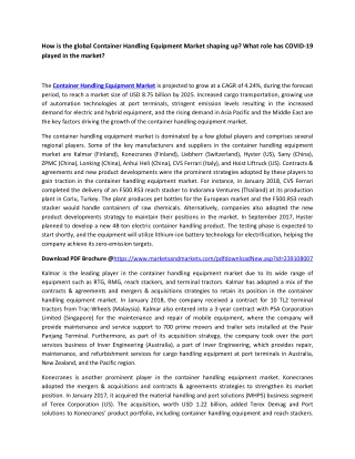 Container Handling Equipment Market