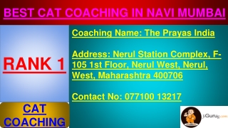 Best CAT Coaching in Navi Mumbai