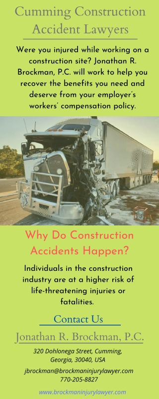 Cumming Construction Accident Attorneys