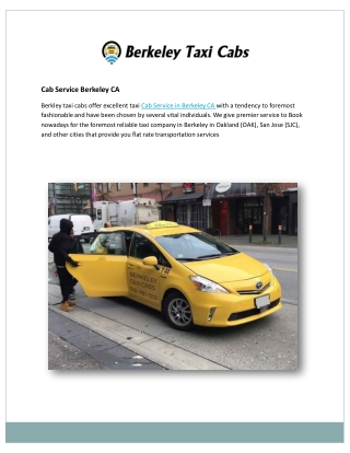 Berkely taxi