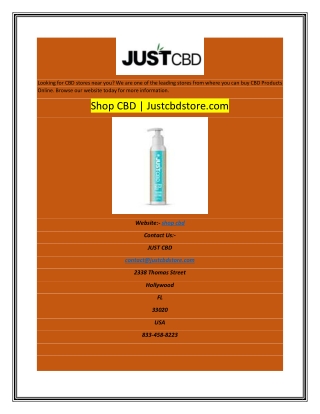 Shop CBD | Justcbdstore.com