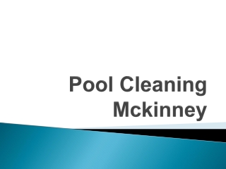 Pool Cleaning Mckinney