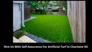 Hire Us With Self-Assurance For Artificial Turf In Charlotte NC