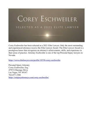 Corey Eschweiler