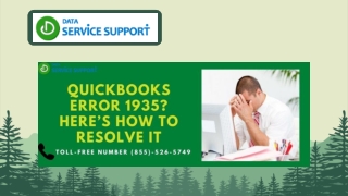 How to rectify QuickBooks error code 1935